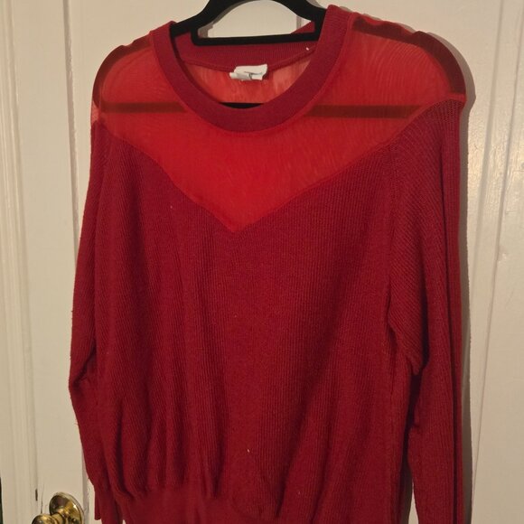 Lularoe sweater with sheer top - Picture 1 of 2